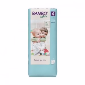 BAMBO NATURE Couches Bébé Taille 4 L – 7–14 kg | 48 Unités – Performance Écoresponsable Et Confort Optimal
