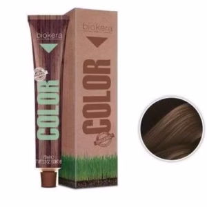 Biokera Natura Color Marron Clair Naturel N° 5.70 – 60 ml + Crème Oxydante 60 ml – Équilibre Parfait Entre Naturel Et Brillance