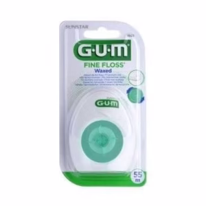 GUM Fil Dentaire Fine Floss Ciré Espaces Étroits