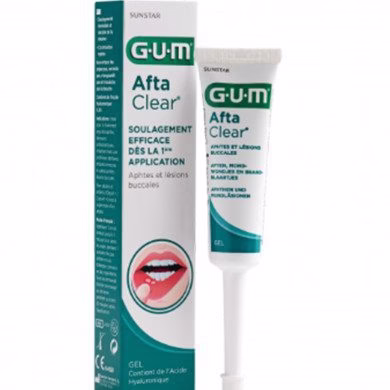GUM AftaClear Gel 10 ml | REF 2400 - Soulagement ciblé et cicatrisation rapide des aphtes et lésions buccales