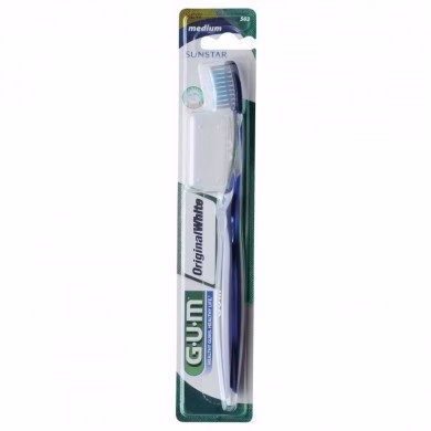 GUM Brosse À Dents Original White Medium 
