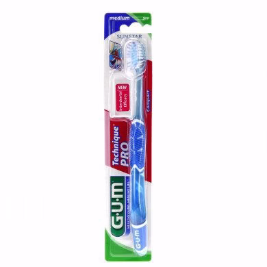 GUM Brosse À Dents Technique Pro Medium Compacte