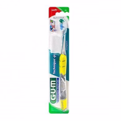 GUM Brosse À Dents Technique Souple Compacte