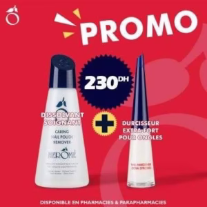 HERÔME Coffret Dissolvant Soignant 122 ML + Durcisseur Extra Fort 10 ML