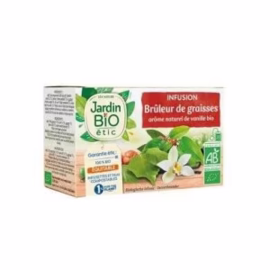JARDIN BIO INFUSION BRÛLEUR DE GRAISSES À L’ARÔME NATUREL DE VANILLE BIO