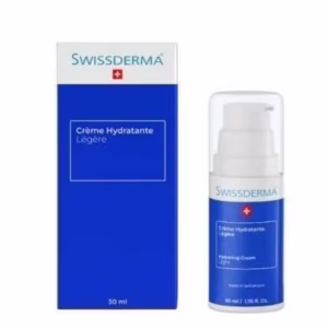 SWISSDERMA CRÈME HYDRATANTE LÉGÈRE - 50 ML - Hydratation Intense & Confort Quotidien Pour Toutes Les Peaux