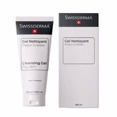 SWISSDERMA GEL NETTOYANT PEAUX GRASSES 200 ML