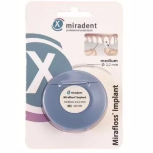 MIRADENT MIRAFLOSS IMPLANT Fil Dentaire Medium 2.2 mm