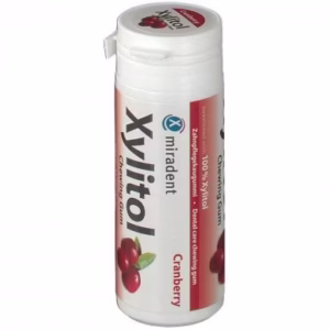 MIRADENT XYLITOL CHEWING GUM Canneberge