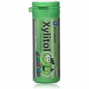 MIRADENT XYLITOL CHEWING GUM KIDS Pomme