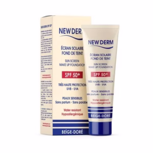 NEW DERM Crème Solaire Beige Doré