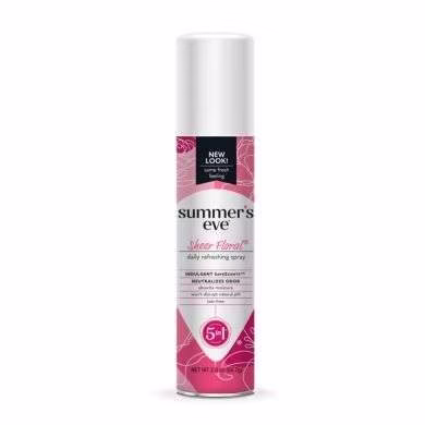 SUMMER’S EVE SHEER FLORAL SPRAY RAFRAÎCHISSANT QUOTIDIEN 5 EN 1