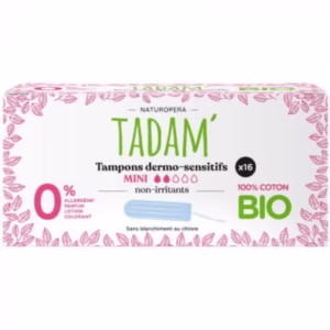 TADAM Tampons Dermo-Sensitifs Mini Coton Bio