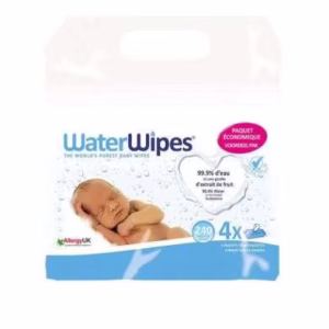 WATERWIPES LINGETTES BÉBÉ PACK DE 4 x 60