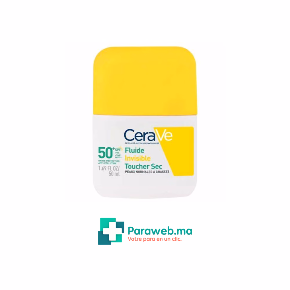 CERAVE Fluide Invisible Toucher Sec SPF50