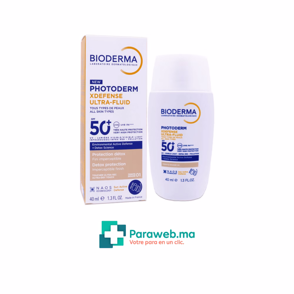 BIODERMA PHOTODERM XDEFENSE ULTRA-FLUID SPF50+ TEINTE 01