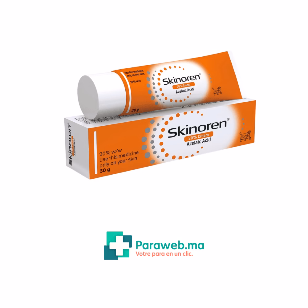 SKINOREN CRÈME ACIDE AZÉLAÏQUE 20 % 30 G – SOIN ANTI-ACNÉ & ANTI-IMPERFECTIONS SKINOREN